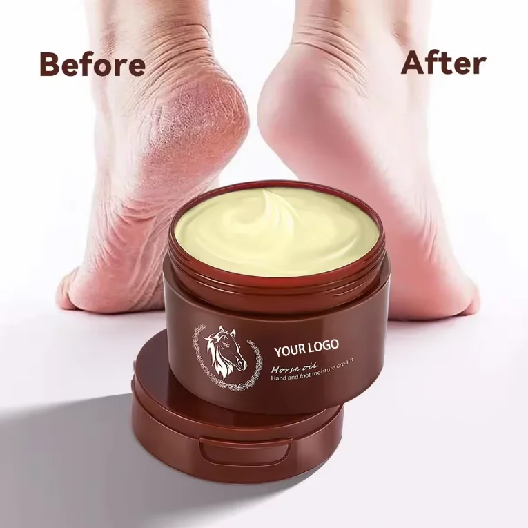 Wholesale Own Logo Horse Oil Repair Hand Foot Cream Anti-Aging Soft Moisturizing Horse Oil Cream For Women Skin Care
