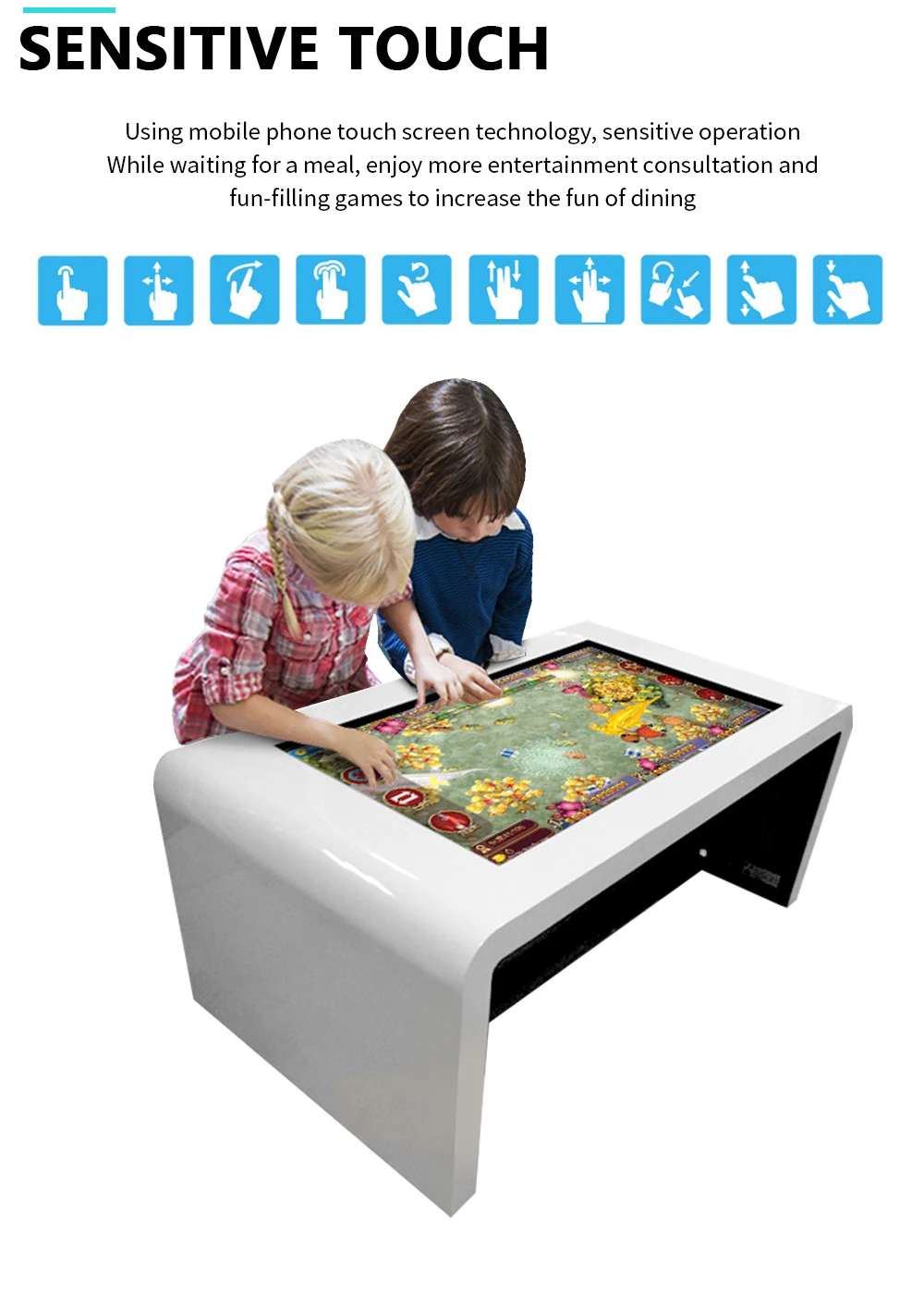 Interactive Table Touch Screen For Kids Multi Touch Table Digital Touch Screen Game Table