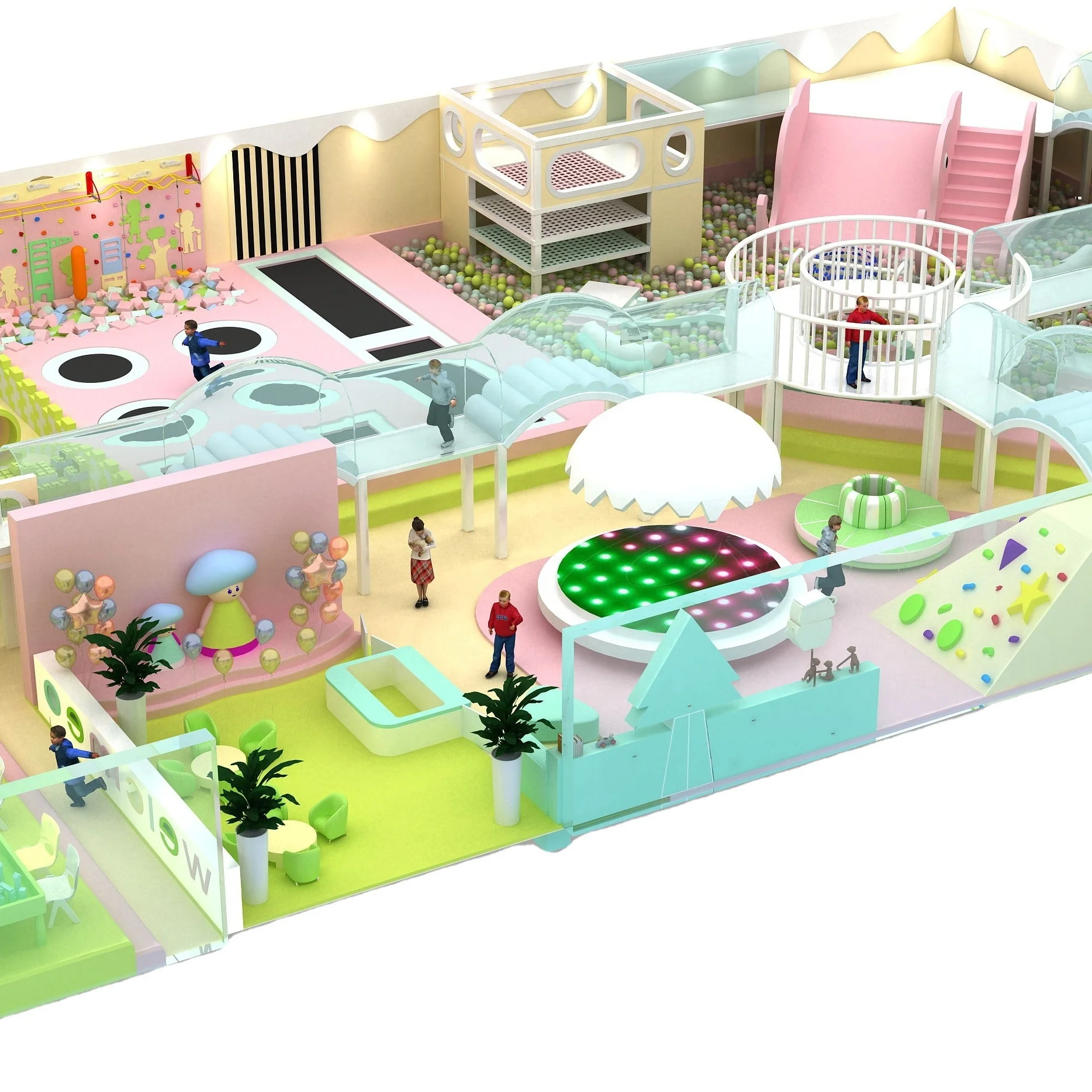 Soft padded play ground Indoor play equipment amusement park equipment