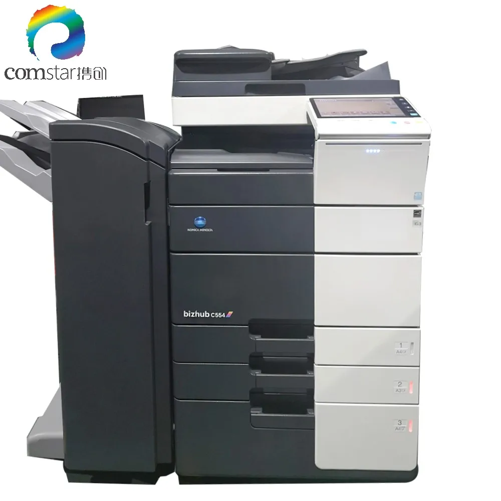 Хорошее состояние копировальный аппарат Konica Minolta Bizhub C454 C554 C364 C654 C754 цветной лазерный принтер A3