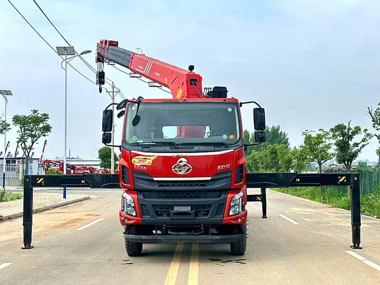 Автокран DONGFENG LiuQi 8x4 14 тонн 5 подъемный кран с телескопической стрелой