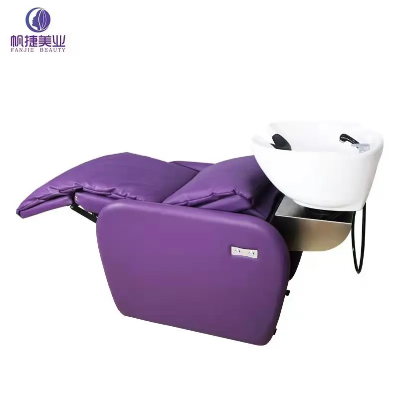 Luxury  Electric Shampoo Chair Auto Folding   Hair Washing Beauty Salon Beds