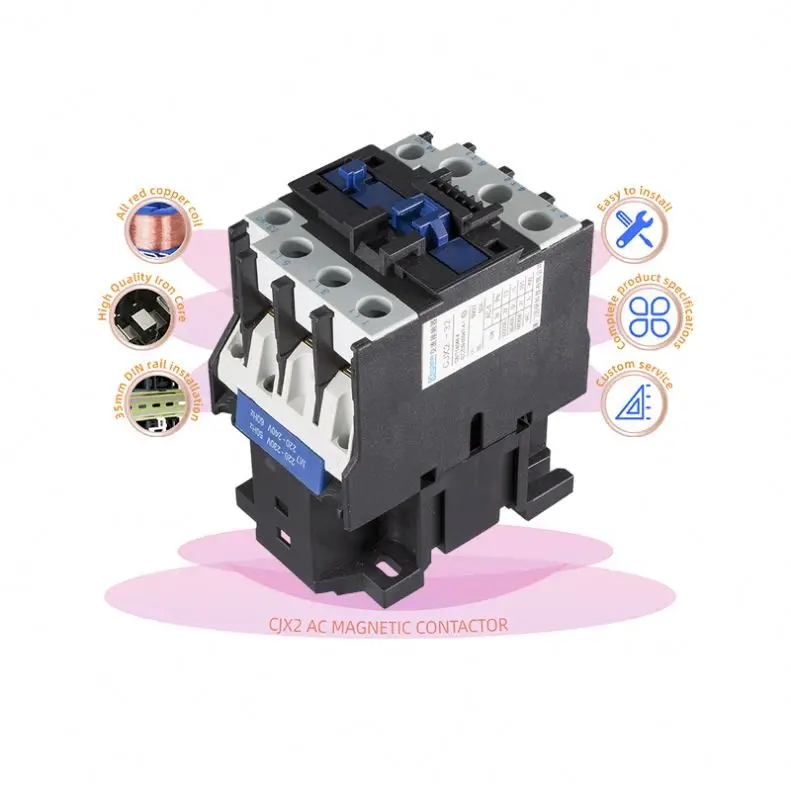 Контактор переменного тока 3 фазы электрические магнитные контакторы 220V катушка контактор переменного тока для DIY интеллектуальная Автоматизация дома