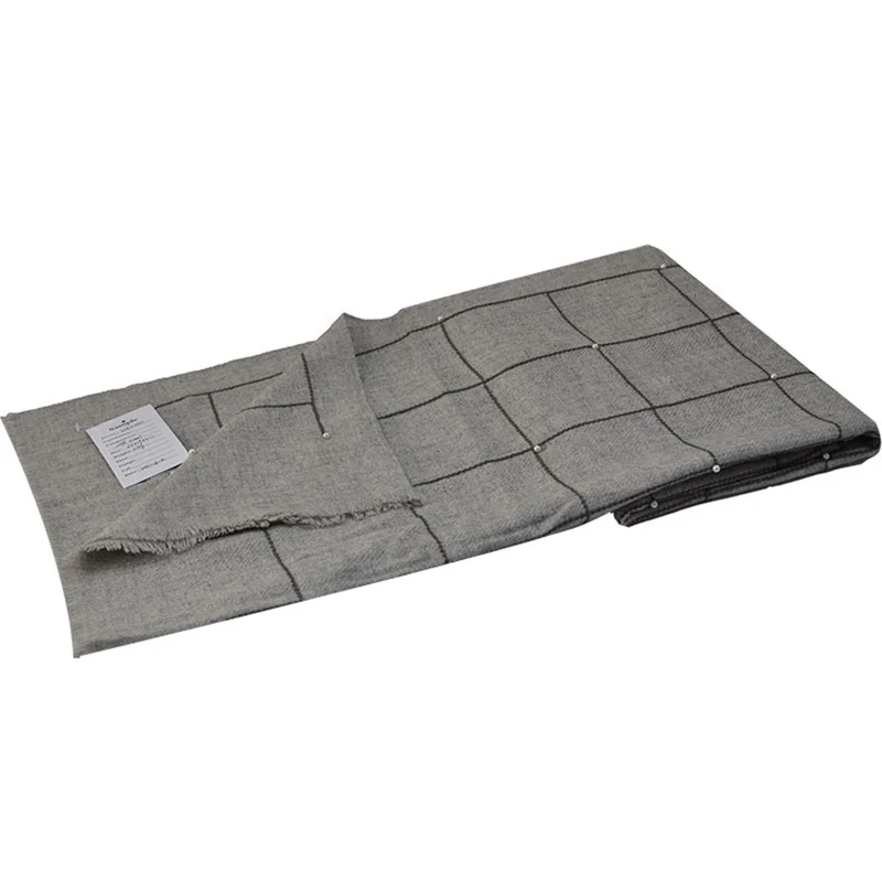 Синие этнические шарфы с Фениксом женские бусинами Элегантные украшения жемчугом 100% шерстяной клетчатой клеткой на заказ зимний теплый стиль