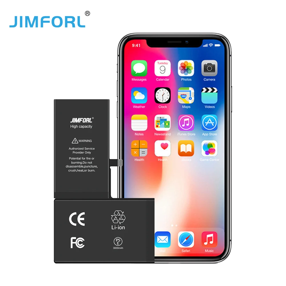 Аккумулятор для мобильного телефона iphone x сменная батарея с инструментами аккумулятором