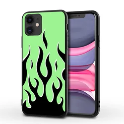 Trendy Mobile Phone In Europe And America Multicolor Flame Phone Case For Iphone 11 12 13 SE Pro Max Phone Case Wholesale