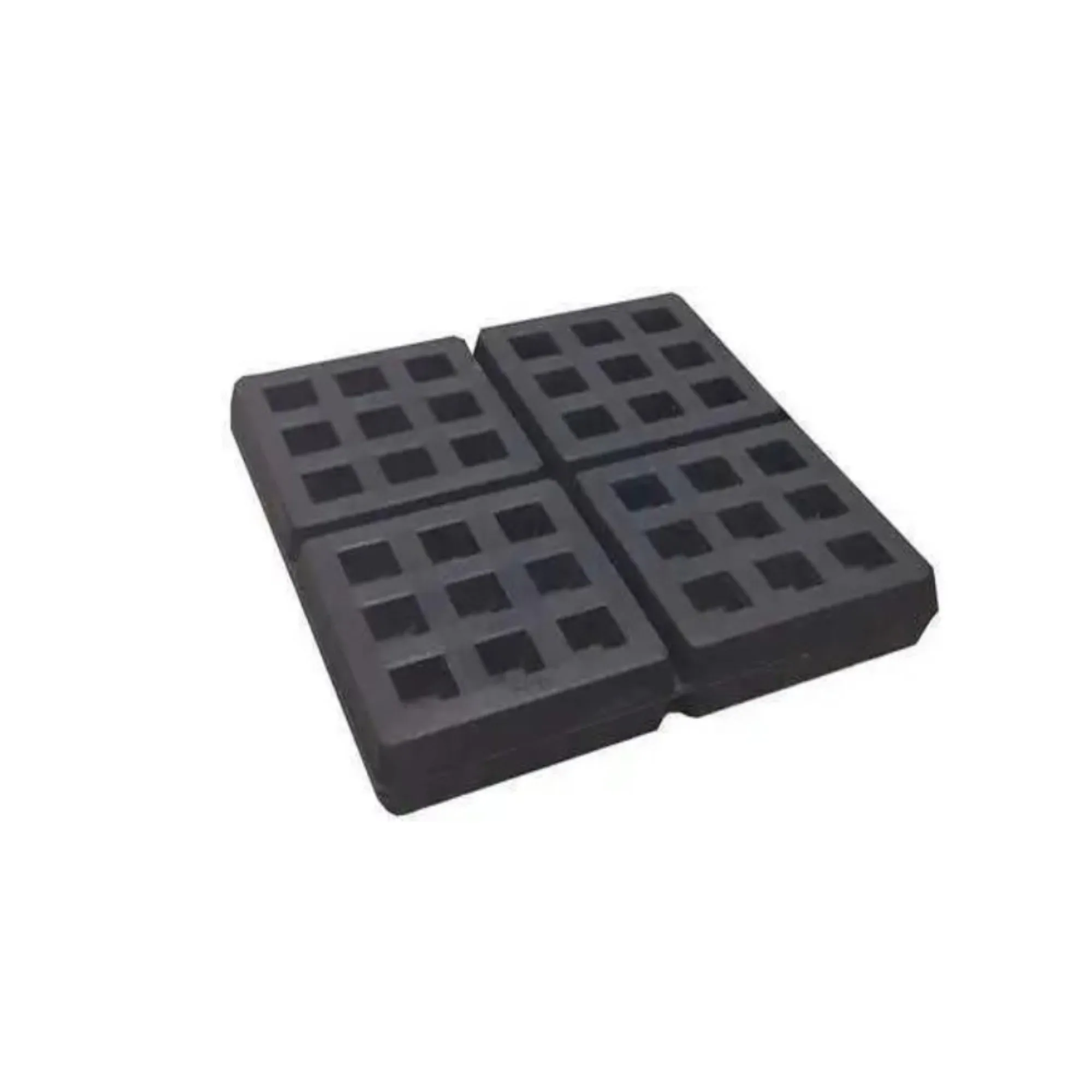Wholesale Hotel Quality Heavy Duty Waffle Vibration Isolation Fabric Table Placemat Black Air Conditioner Part
