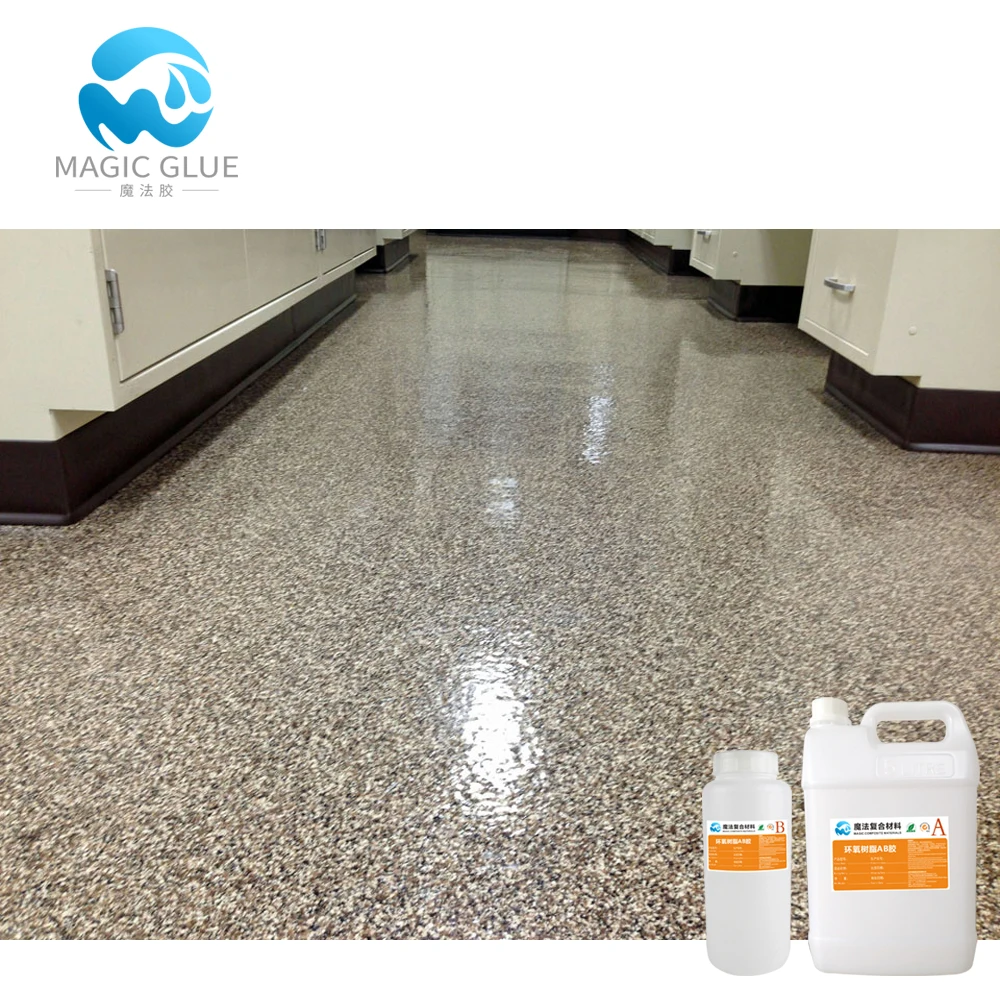 DIY Non-Toxic AB Liquid Flake Flooring Epoxy Resin for Home Decoration