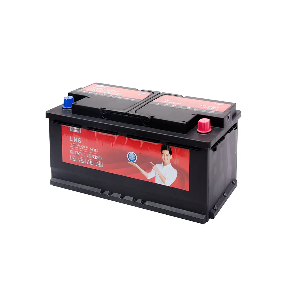  Высококачественный стартер LN6 6-QTF-105/12V105AH для автомобильного аккумулятора BMW аккумулятор