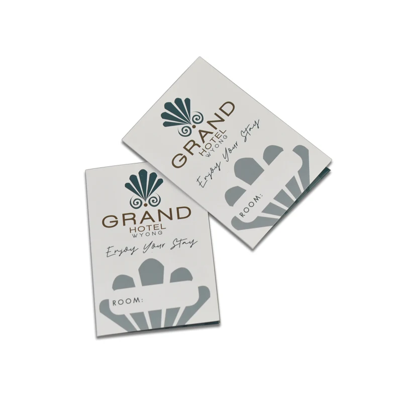 Hot selling customized logo hotel room key card holders with 300gsm art paper size 94*63mm suitable for standard key cards