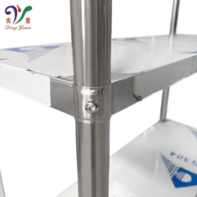 4 tier easy installation bowl plate drying organizer holder stainless steel kitchen plate rack with punch