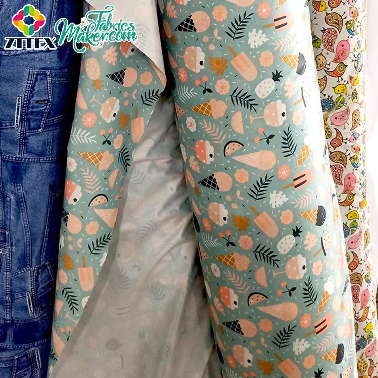 ZTTEX custom Fast Delivery baby use knitted printed waterproof pul fabric for diapers