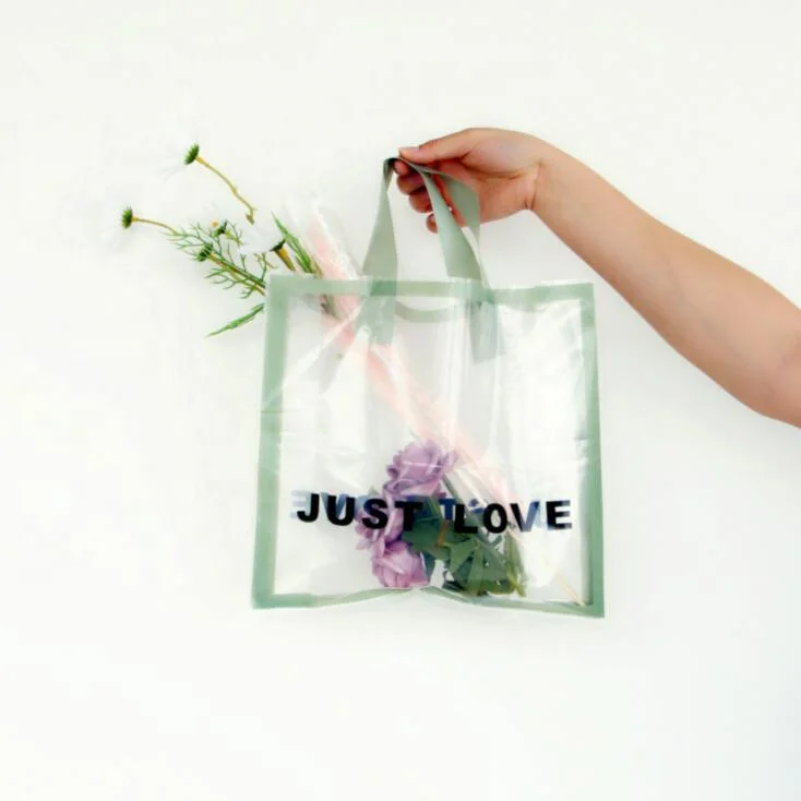 Colorful Printing Biodegradable Custom Logo Printed Plastic Carry Soft Loop Handle Retail Thank You Gift Shopping Bag