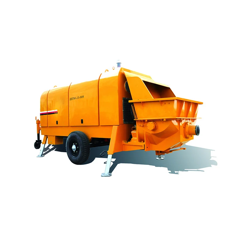 New Brand Trailer-mounted Concrete Pump HBT85 Concrete Machinery For Sale