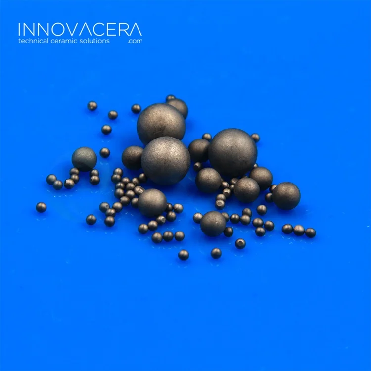 Excellent abrasion resistance Silicon Carbide Ceramic Grinding Balls for Glass / Engineering Ceramics