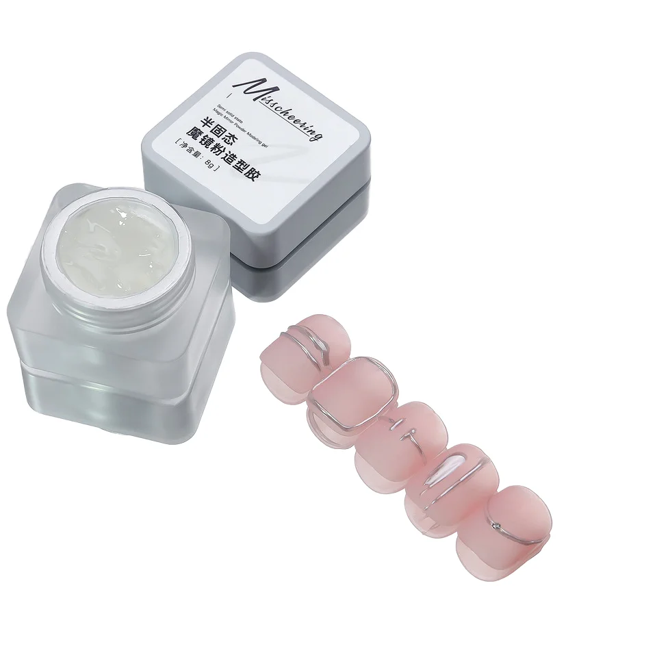 Japanese-Style New Semi-Solid Magic Mirror Powder Styling Gel Multifunctional Phototherapy Three-Dimensional Sculpting Manicures