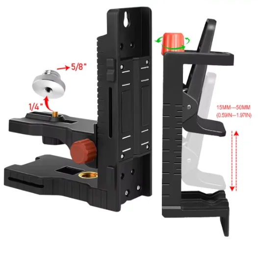 Huepar 360 Degree DJ800S Magnetic Pivoting Thread Height Adjustment Fine-tuning Bracket Laser Level Adapter