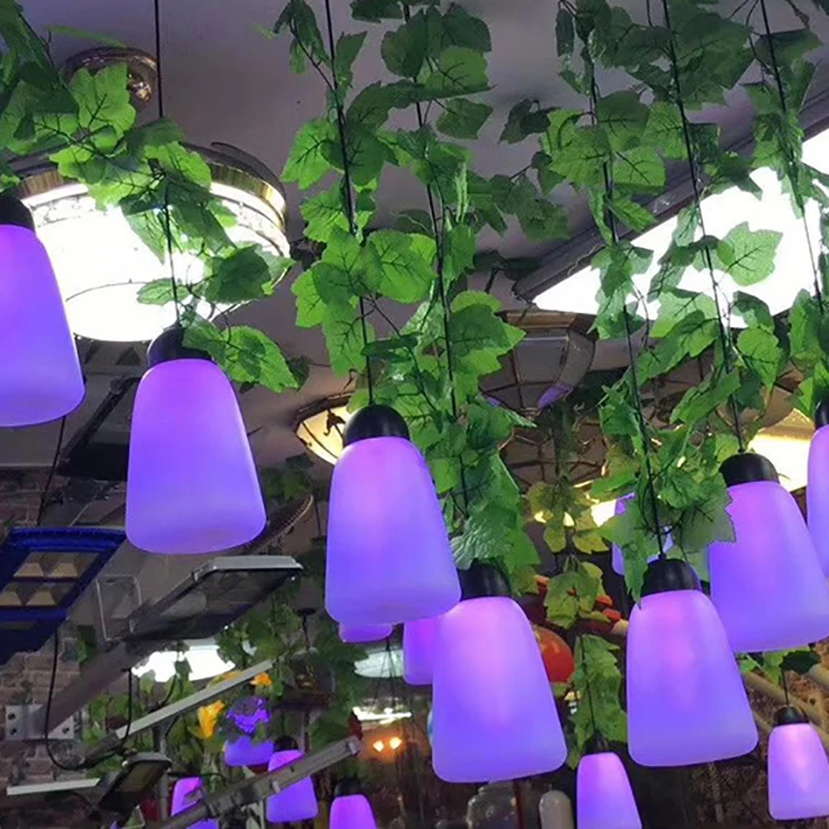 Holiday Festival Decoration Outdoor Color Changing Christmas Fading LED RGB Breath Hanging Bulb Light Custom Decorative lights