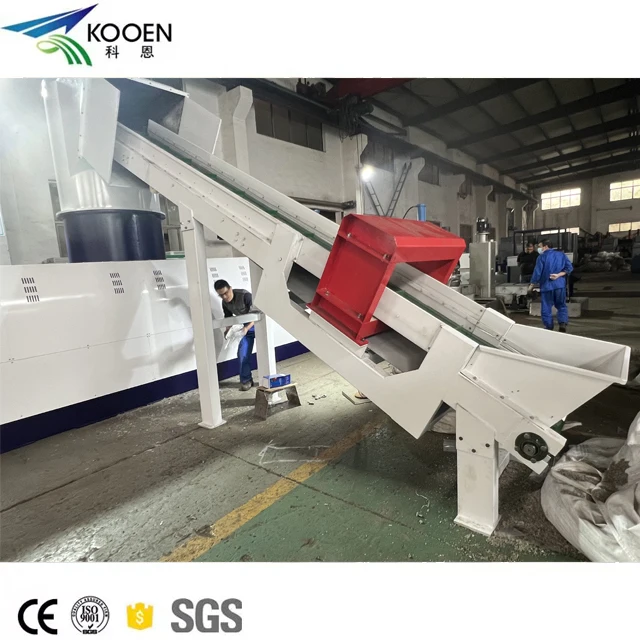Automatic PP PE pellet making machine waste plastic recycling pelletizing line plastic granulating machine