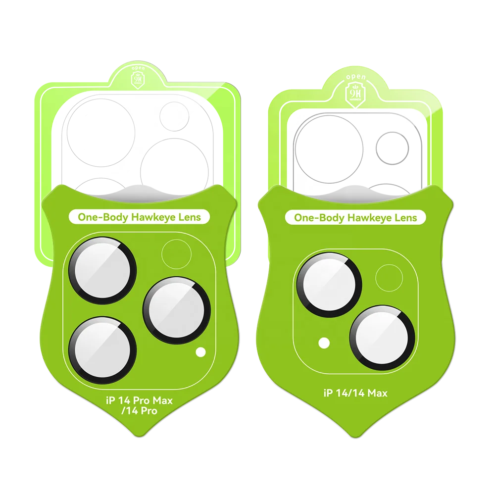 New One-Body Hawkeye Lens Film Eagle Eye Camera Lens Tempered Glass Protector for iPhone 14 Pro