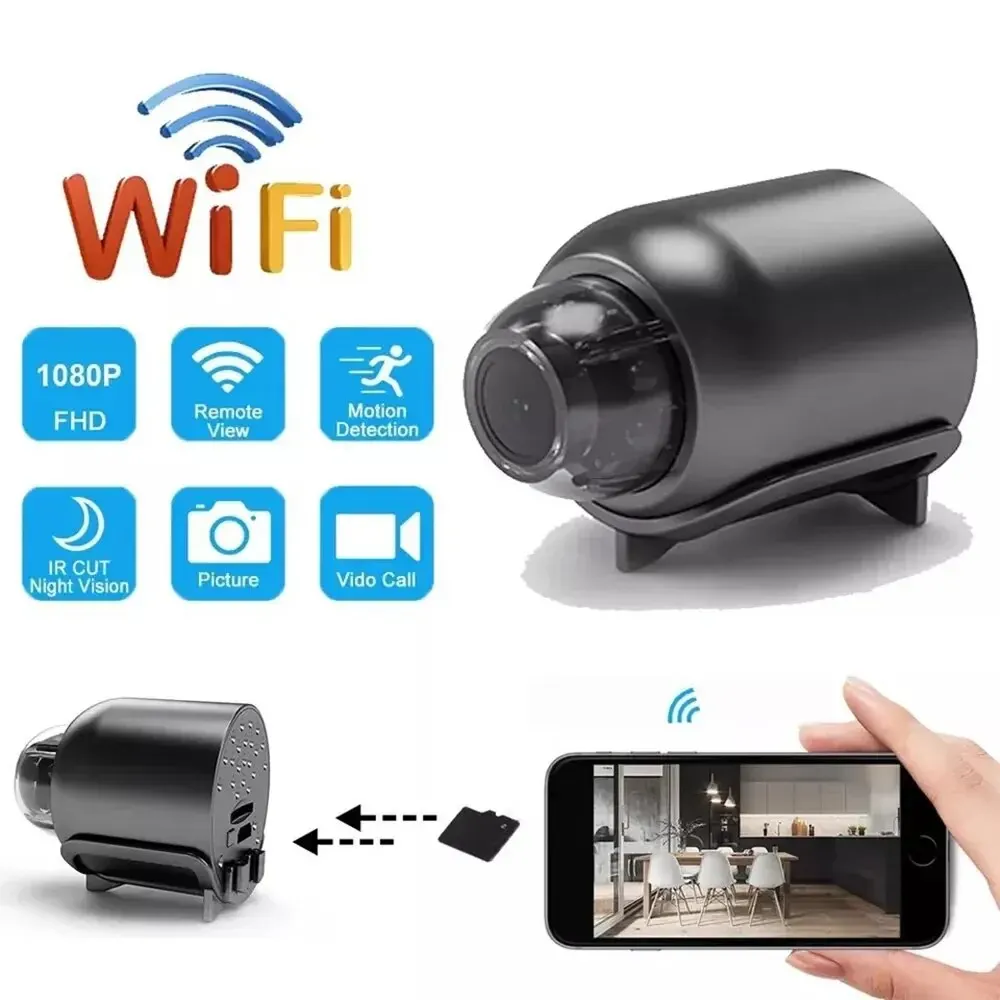 Mini Camera Wireless Wifi 1080P Surveillance Security Night Vision Motion Detect Camcorder Baby Monitor Camera