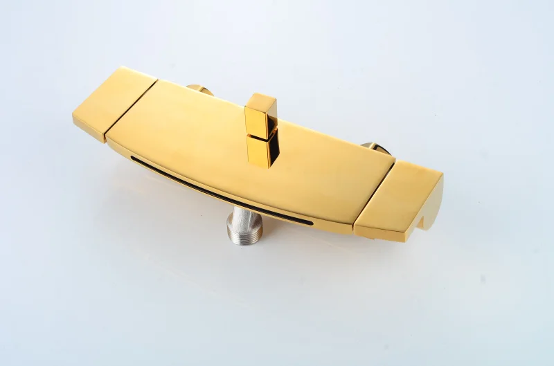 
gold plating yellow color copper Bath shower mixer 