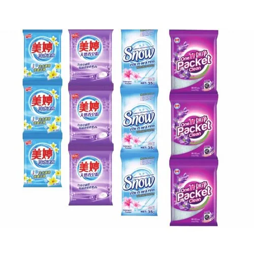 high foam hand wash small sachet detergent powder for Africa market Washing