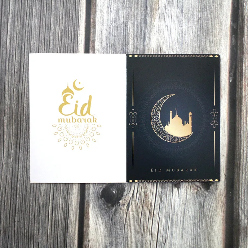 Spot EID MUBARAK greeting card star moon blessing card RAMADAN holiday gift card