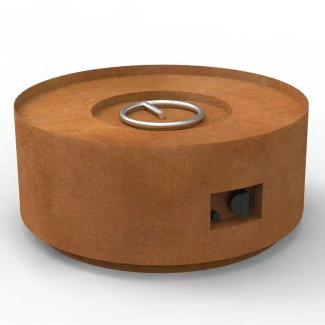 Gas Fire Place Garden Gas Round Fire Pit Gas Corten Steel  Outdoor Large Fireplace Patio Heaters for Outdoor