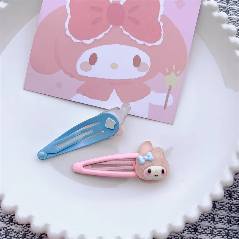 New Style Cute Sanrio BB Hairpins Rabbit Puppy Resin Hair Clips For Girls