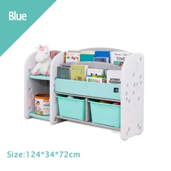 Милая Детская разноцветная Пластиковая Полка для хранения игрушек Feelbaby