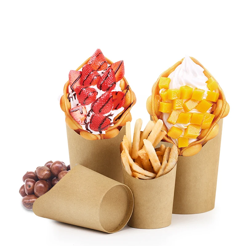 Disposable charcuterie potato paper chip cup custom paper cups for french fries