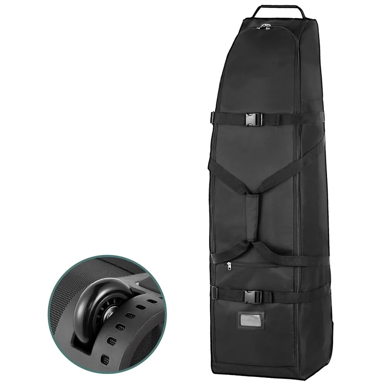 High Quality Heavy Duty 600d Polyester Oxford Golf Travel Bag With Wheels Bags for Men