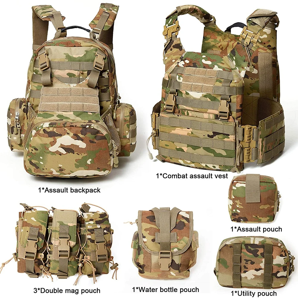 FREE SAMPLE Modular Assault Vest System Compatible with 3 Day Assault Backpack OCP Camouflage