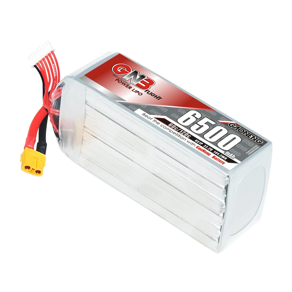 GNB GAONENG 6500 мАч 6S 22 2 V 60C 120C XT60 RC LiPo батарея с высоким разрядом C Номинальная Производительность вертолет Дрон лодка автомобиль