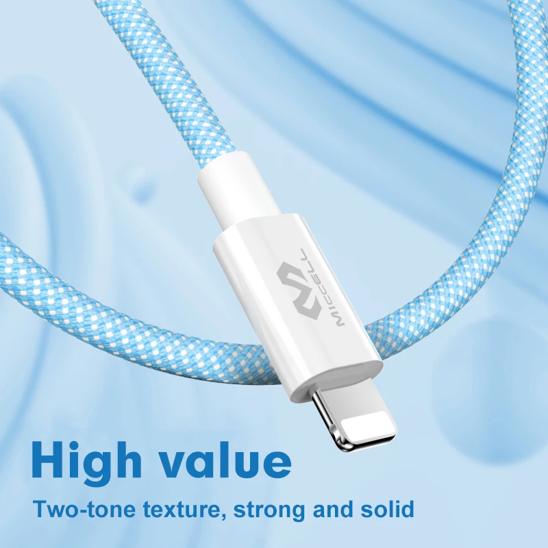 Для iphone 14 PD кабель USB 3A быстрой зарядки кабель-Переходник usb c на с разъемом usb-c для 27w 8 pin нейлоновый type-c