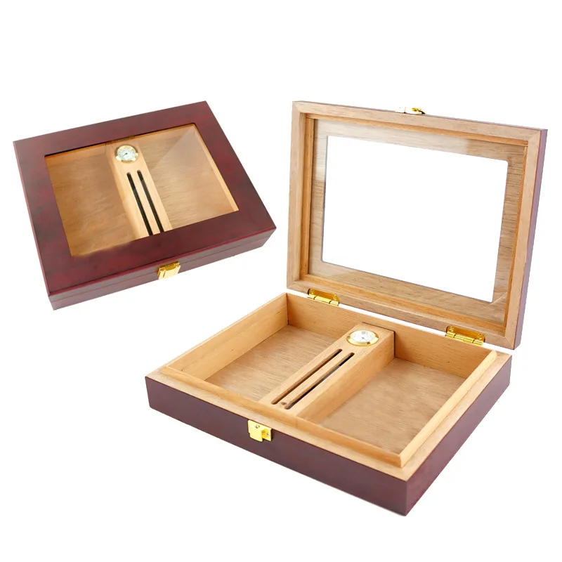 Cigar Box Piano Pinewood  Glass Skylight 16pcs Sealed