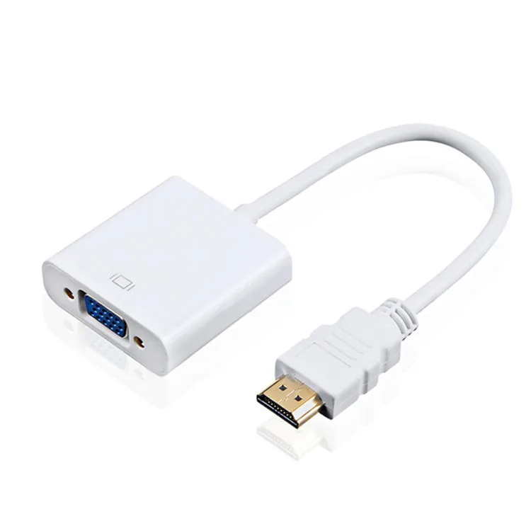 HDMI TO VGA adaptor cable HDMI TO VGA without audio HDMI TO VGA 1080p cable