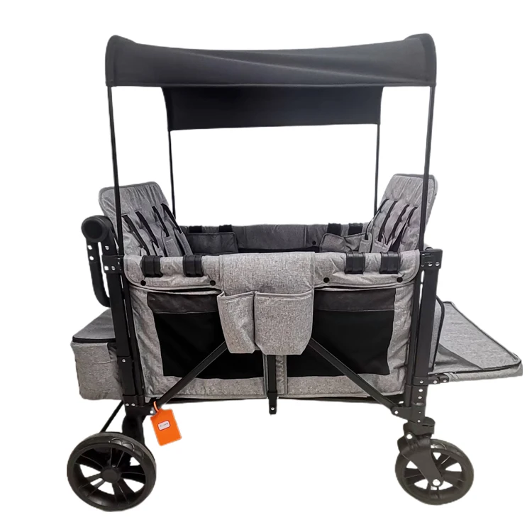 JXB J4 Luxury Good Quality Luxury Comfort Utility Folding Wagon Baby for Child with Four Face-to-Face Seats