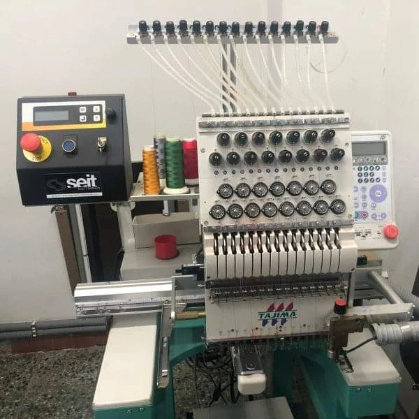 Japanese Brand single head 15 needles embroidery machine used embroidery machine with good price