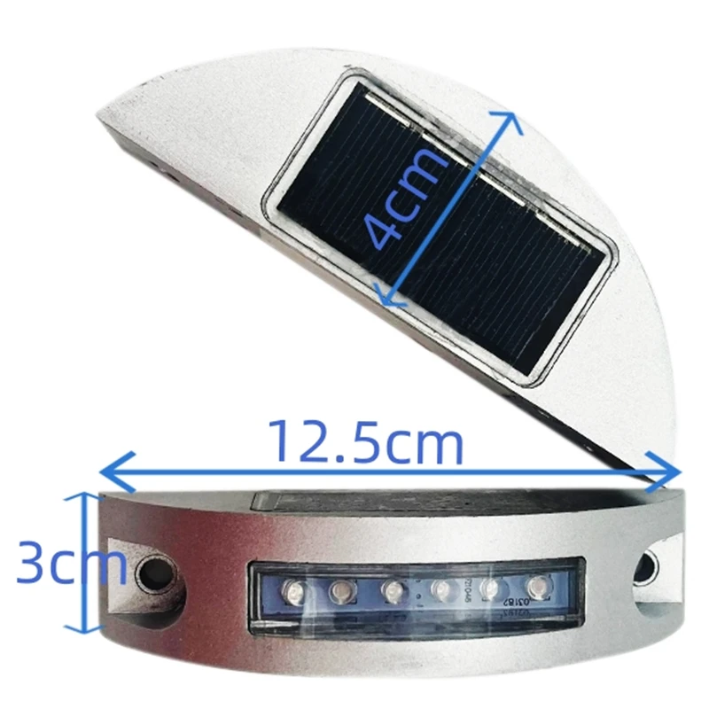 Factory price half round road stud led traffic blinking lamp solar stud light
