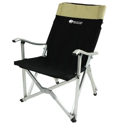 Ultra light aluminum folding arm chair outdoor camping folding chair