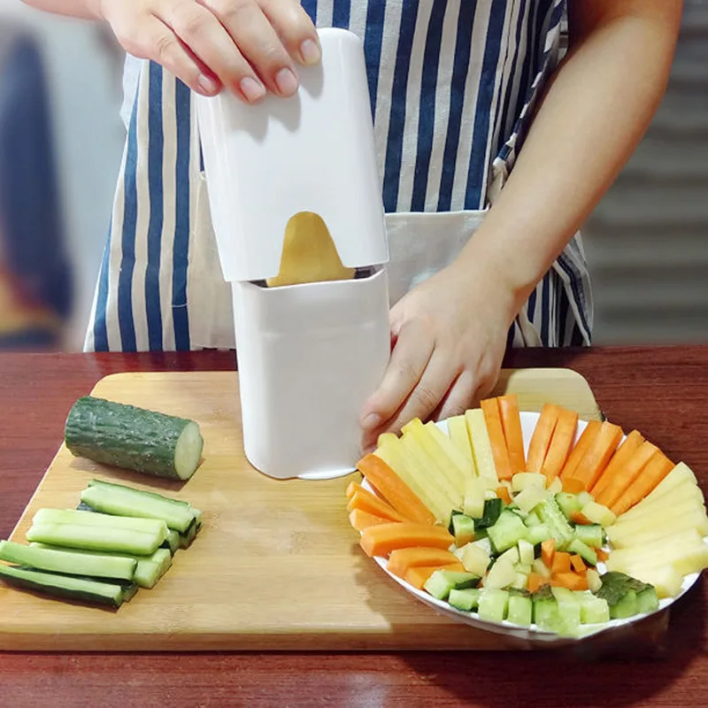 Plastic Manual Fries Vegetable Cube French Fry Cutter Onion Potato Cutter Professional Vegetable Chopper Slicer