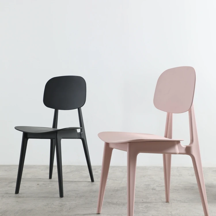 Оптовая продажа, домашняя мебель в скандинавском стиле, современные полипропиленовые штабелируемые пластиковые обеденные стулья Sedie для кафе розового цвета