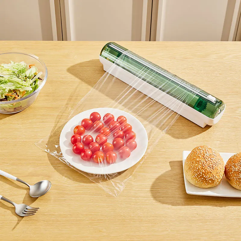 Modern Kitchen Magnetic Cutter Cling Film Household Food-Specific Cutting Box Plastic Handle Fork Refrigerator Tool Home Kitchen