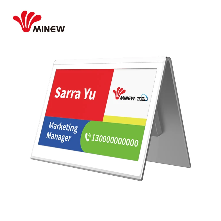 Minew 7.5 inch 7 color oem manufacturer electronic shelf label esl electronic price tags esl epaper price tag with IOT solution
