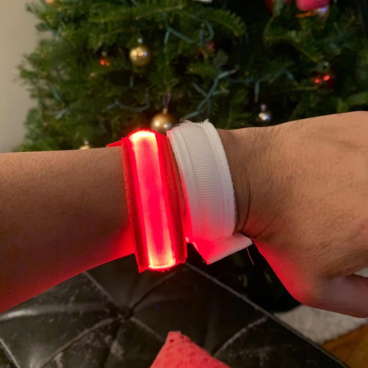 led light up armband bracelet for running walking at night flashing wristband glow in the dark concert nylon wristbands