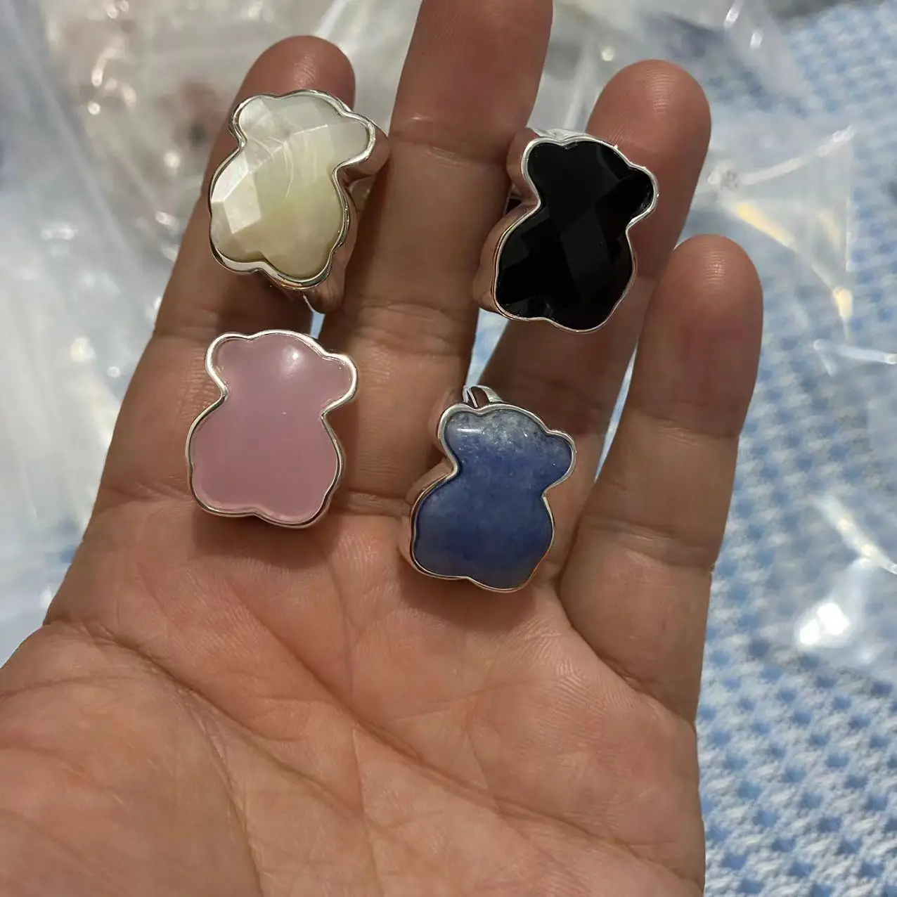 High quality hotsell 925 sterling silver spain bear touses bracelets 18k gold plated touses jewelry 925