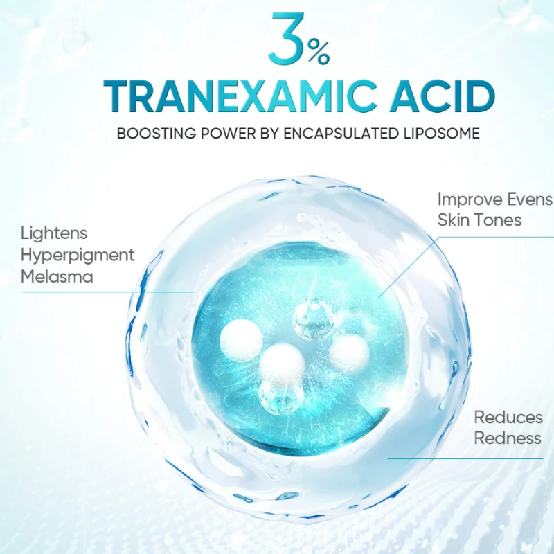 Wholesale Organic Best Face Serum Glowing Hyaluronic Vitamin C Wrinkle Acne Alpha  Stem Cell Microneedling Tranexamic Acid Serum