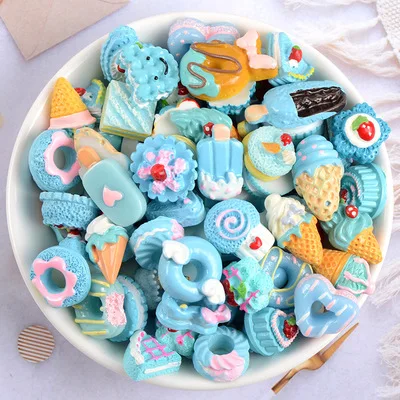 ND1101 Nail Art Designs Random Resin Sweet Ice Cream Candy Donut Cake Shape Jewelry For